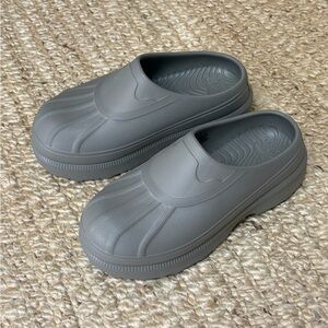 Gray Slip-On Clogs